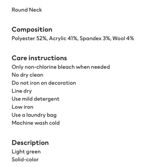 Mint green H&M sweater with a little twinkle! - Picture 8 of 8